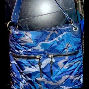 Blue Camouflage Handbag